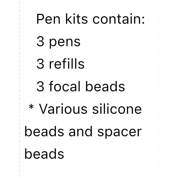 Baseball Bling Beadable Pen DIY‎ Kit With 3 Pens 3 Focals 3 Refills - Picture 3 of 3